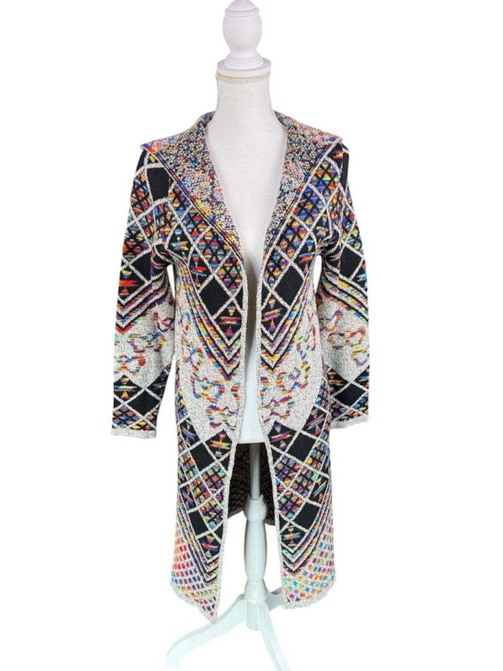 Pinklicious Southwestern Aztec Rainbow Cardigan